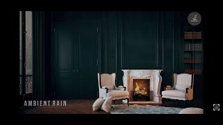 AMBIENT RAIN| Sleep Instantly with Heavy Rain Sounds and Thunderstorm on the Luxury apartment