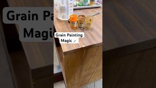 Grain Painting #restoredfurniture #midcenturymodernfurniture #furnitureflip #furniturerestoration