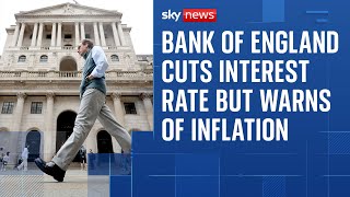 Bank of England cuts interest rate but warns of higher inflation