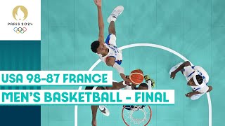 USA defend their gold medal with a win over France in men's basketball | Paris 2024 highlights