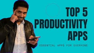 Top 5 Productivity Apps For Everyone! (Hindi)