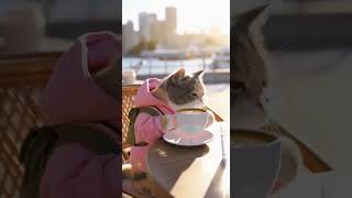 When your cat becomes a solo traveler 🌸🐾  #TravelVlog #PetJourney #FunnyPets #AestheticCats