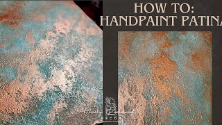 Master The Art Of Handpainted Patina: Step By Step DIY Tutorial Using Texture And Mettalic Paints