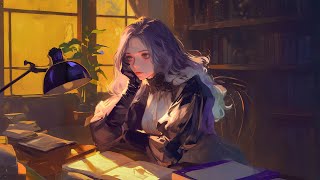 [ Playlist ] Studying in a Dreamy Library, but It’s Lofi 📚Night Library Vibes