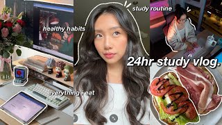 勉強ブログ🍵 午前8時 大学生としての私の人生でとても生産的な一日: 私が食べるものと健康的な習慣