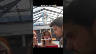 Nicole Wallace, Javier Morgade and Alex Bejar's BTS of Culpa Nuestra 😍❤️❤️