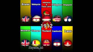 ASEAN country past 2025 - 1800 #countryballs #shorts #alightmotion #history #edit