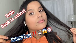 5 Minute Everyday School Makeup Routine | Quick & Easy2019 📚L.E.K.vidz