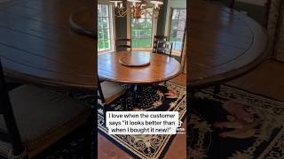#refinishedfurniture #furniturerestoration #furniture #diy #dinningtables #homeimprovementprojects