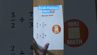Easy Math Tricks Never Taught in School 😊 #math #mathtricks #fractions