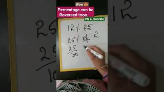 Percentage can be reversed too.. 😳😳#short #ytshorts #youtubeshorts #percentageshorttrick
