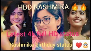 #HBDRASHMIKA | Rashmika mandanna🎂 whatsapp status | Expression Queen #Rashmikabirthdaystatus #shorts