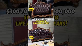 $300 to Bring a $200,000 Sofa Back to Life After 20 Years!#diy#sold#makemoney #revamping
