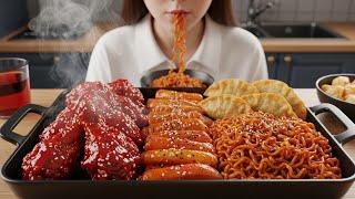 Ultimate Spicy Korean Food ASMR Mukbang 🔥🍗 | 매운 한국 음식 먹방  