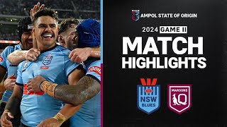 2024 State of Origin Highlights | NSW Blues v QLD Maroons | Game 2