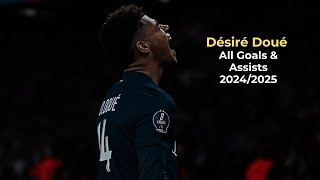 Désiré Doué All Goals & Assists 2024/2025 Season