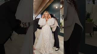 How would you style this romantic wedding dress?