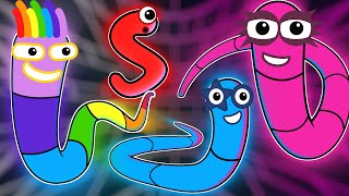 If Numberblocks were Snakes in Slither.io