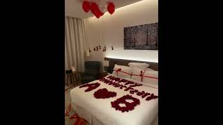 Hotel room deceration #wedding #bride #ishqbazzwasim #weddingphotography #love
