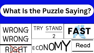 What Is the Puzzle Saying? Solve These Fun Brain Teasers | Puzzle Challenge #1