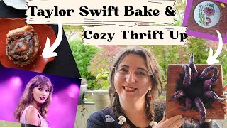 Taylor Swift's Cinnamon Rolls & cozy fall thrift flips 🍁 Cozy Fall Vlog
