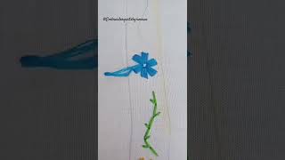 Border embroidery design 🌸🌼 #handembroidery 🧵🧵#forbeginners#embroideryhoopdesign#tutorial#bignners
