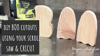DIY HALLOWEEN CRAFT | Scroll Saw project | free standing wood cutouts for fall | how to scroll saw