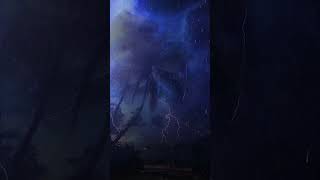 Heavy Rainstorm and Powerful Thunder Sounds for Sleeping - Black Screen Rain | #thunderstorm