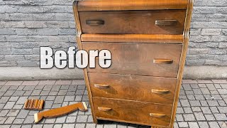 Vintage Art Deco Dresser Makeover