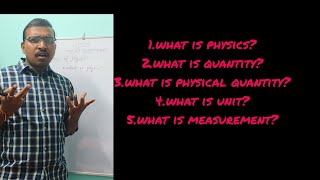Basics of physics in English and Telugu part 1 for classes 6 to 10 | What is physics | Education