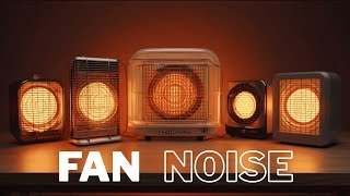 8 Hours Fan Noise for Sleeping + Heater Sound | White Noise for Deep Sleep, Relaxation & Dark Screen