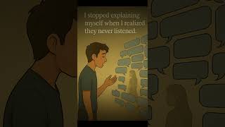 When Explaining Becomes Exhausting 🗣️🧱 #emotionalclarity  #stopexplaining  #listentounderstand