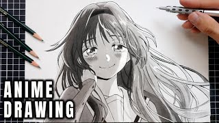 how to draw Kaoruko Waguri | The Fragrant Flower Blooms with Dignity