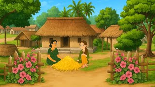 सोने की धान की खेती || गरीब माँ बेटी का भाग्य || hindi kahaniya || moral stories || kahani || 