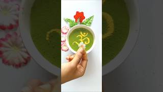 Simple Om Rangoli on water 🕉️✨ Floating flower rangoli #rangoli #rangolionwater #flowerrangoli