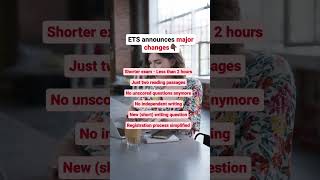 Major Changes in TOEFL Exam Effective From July 2023! 😱 #toefl #ets #exam #englishexam #studyabroad