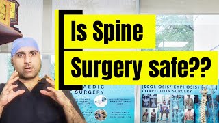 Is spine surgery risky? कितनी सेफ है स्पाइन सर्जरी # risk # safety # technology #spine #surgery #new