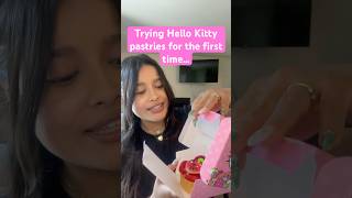 Trying Hello Kitty pastries for the first time…  #hellokittycafe #hellokitty #pastries #sanrio