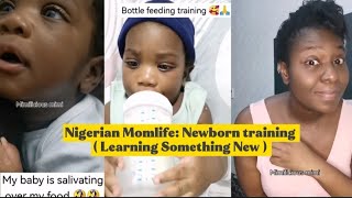 Life in the Newborn Drama EP.14 | First time drinking water | Nigerian momlife #motherhood #newmom