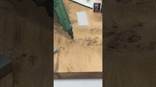 Wood Knot Repair System👍 #woodwork #wood #woodrepair #woodworking
