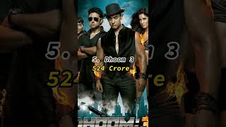 Top 10 Most Earning Movies Of Yash Raj Films 🤑💥 #shorts #viral #yrf #movies