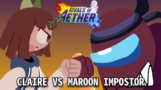 Claire vs Maroon Impostor || Rivals Of Aether Mods