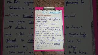 Self introduction in English for college.. || introduce yourself in English