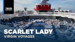 Virgin Voyages Scarlet Lady | 4K ASMR Cruise Ship Tour