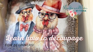 Beginner Decoupage Tutorial | Step-by-Step Guide for Furniture & Crafts