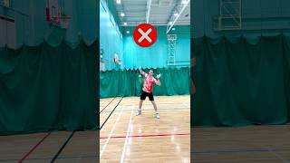 Badminton Doubles Defence mistake | Armpit defence ❌