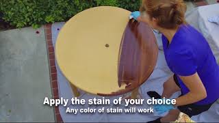 Introducing Retique It - Plastic Table to Wood Table Demonstration