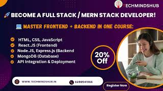 🚀 Become a Full Stack / MERN Stack Developer!