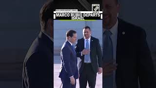US secretary of state Marco Rubio leaves Israel to join President Donald Trump in Qatar