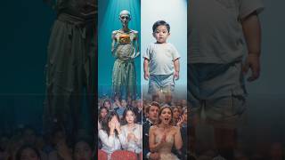 American got talent 2025 | Man with burger transformation #ai #hybrid #transformation #dance #shorts